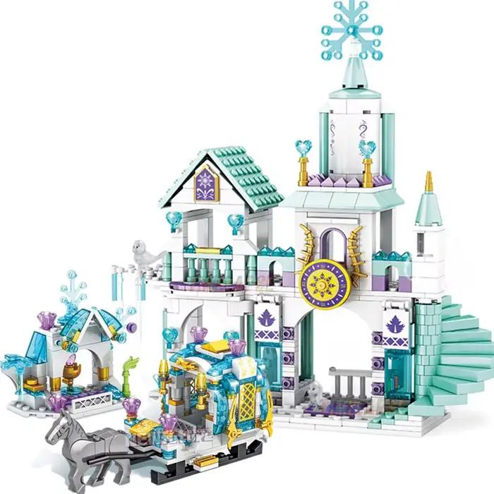 Bricolage filles châteaux maison chariots blocs de construction Kits briques modèle classique enfants jouets pour enfant
