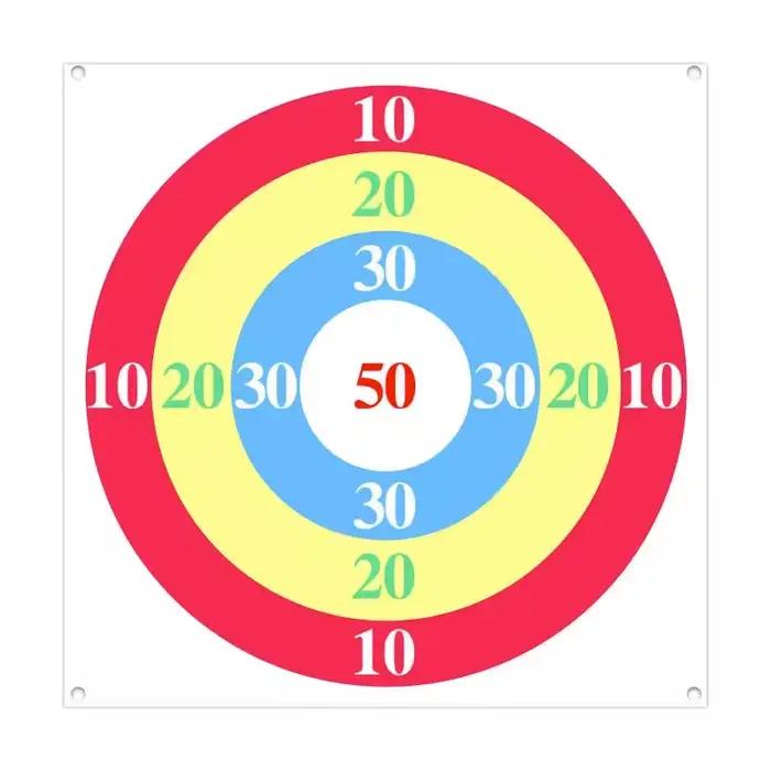 Jeu de lancer de cibles circulaires en sacs de sable et en coques de riz