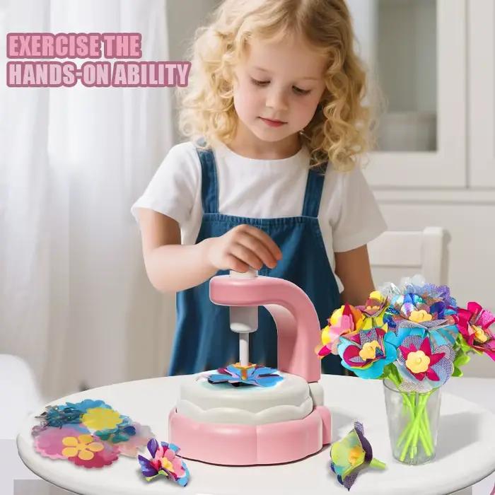 Bouquets de fleurs en tissu, jouets, Kits artisanaux de bricolage, jouets pour enfants, marché de fleurs faites à la main, jouet pour filles, cadeau de noël et d'anniversaire