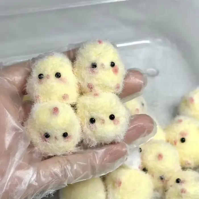 Squishy mignon poussin presser soulagement du Stress jouet doux Mochi