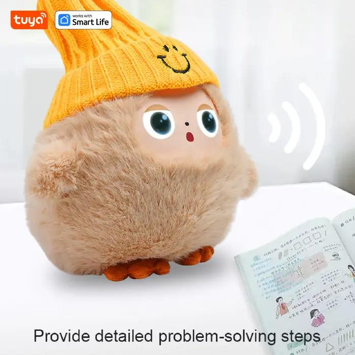 Robot en peluche intelligent Tuya AI, animal de compagnie électronique interactif vocal, jouet compa