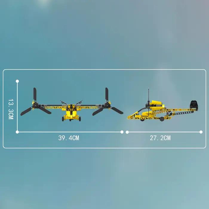Kit de construction Mould King 24051 Mini modèle d'avion 279 pièces pour passionnés de modélisme aéronautique et amoureux des défis créatifs occaions spéciales comme Noël