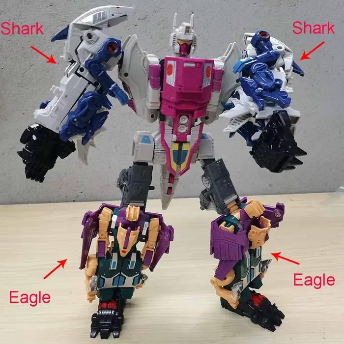 NBK dévastateur Transformation jouet combiner Robot JINBAO prédateur Bruticus BMB Volcanicus Computron figurines Action modèle déformé