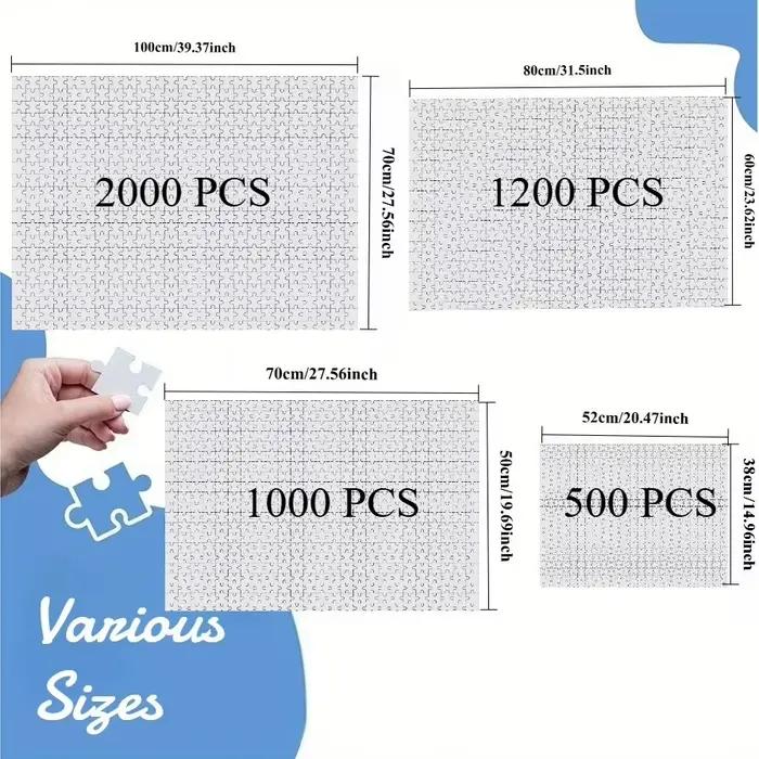 500/1000/1200/2000 pièces de puzzles pour adultes
