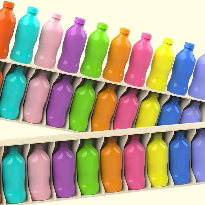 Jeu de correspondance de bouteilles en plastique gris clair pour le développement de la pensée logique et de la créativité chez les adolescents et les jeunes adultes occasions éducatives et ludiques