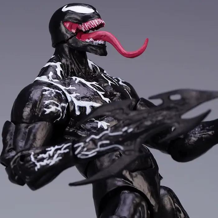AMAZING YAMAGUCHI Venom Carnage Spider Man légendes figurine commune mobile visage Statue modèle pou