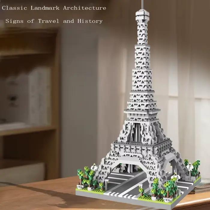 Blocs de Construction tour Eiffel de Paris, jouets, décorations de table, Puzzle haute difficulté, assemblage et Construction pour enfants