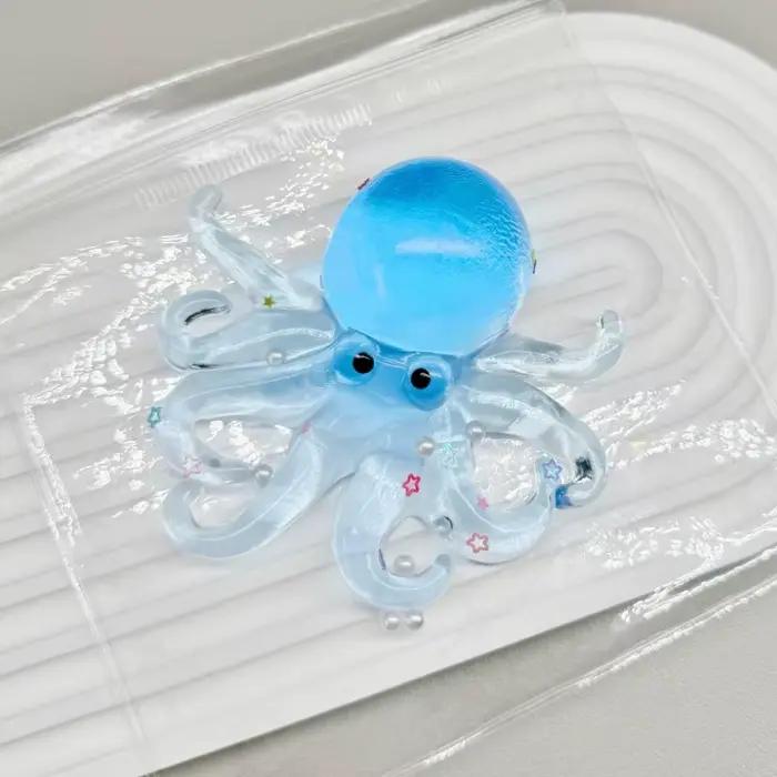 Jouet sensoriel pieuvre scintillante multicolore