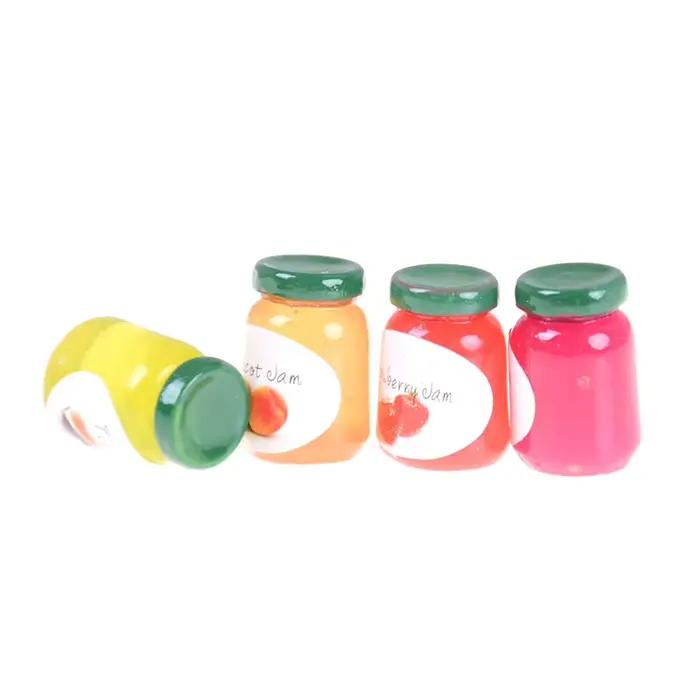 Bouteilles de confiture miniatures pour maison de poupée 1:12