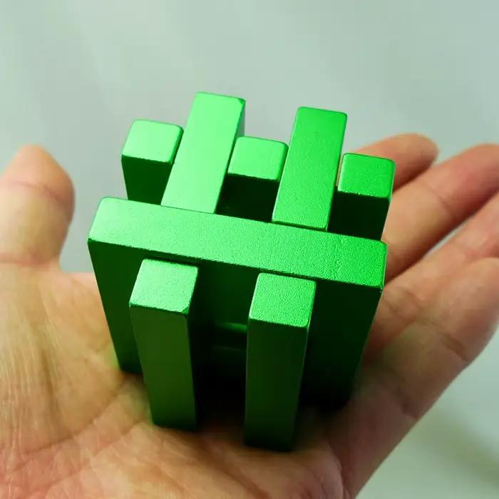 Puzzles en métal casse-tête niveau difficile 10 défi mental magique assemblage et démêlage Test de qi pour enfants adolescents adultes