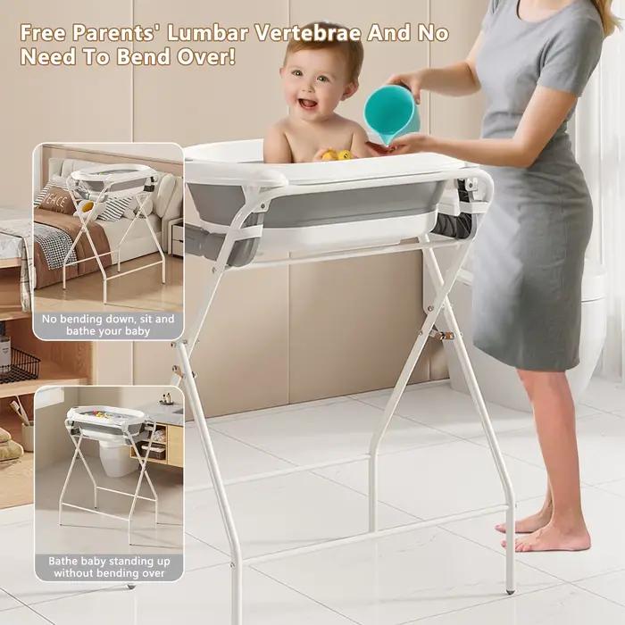 Baignoire bébé 3 en 1 avec support