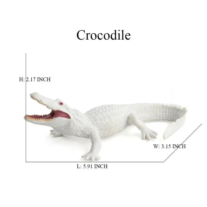Jouet de crocodile Figure jouets Alligator modèle Cycle de vie Playset Figurines d'animaux figurine d'action Reptile animaux enfants cadeaux jeux