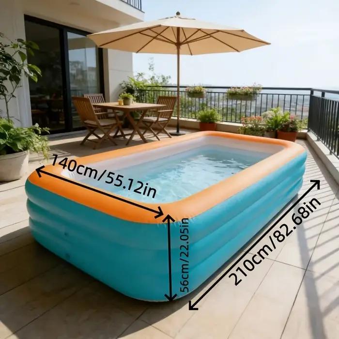 Piscine gonflable en PVC à trois couches de 2