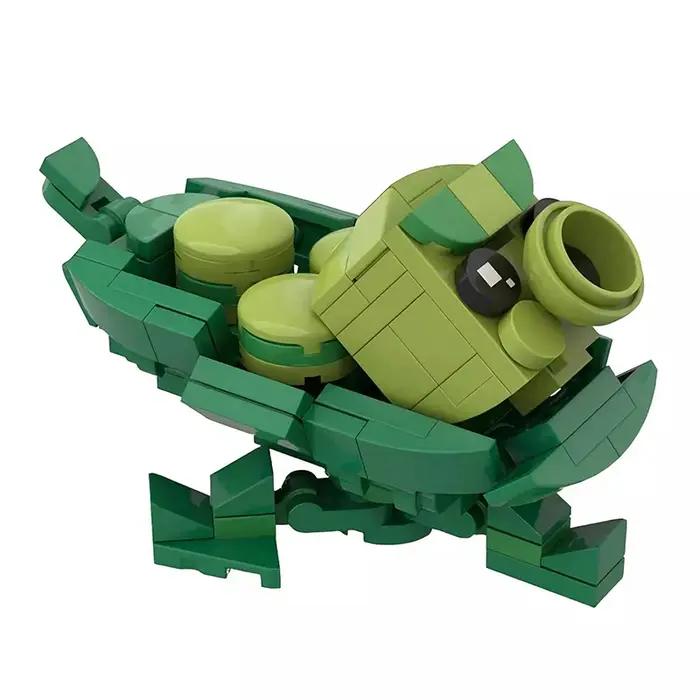 Bricklink MOC idées PVZ jeu plantes et Zombies bataille figurines ensembles paysan blocs de construction enfant jouets Halloween cadeau