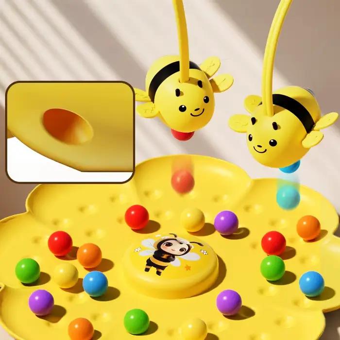 Jeu de société Bee Picking Bean jouets éducatifs pour enfants jeu interactif parent-enfant jeu multijoueur accessoires de divertissement familial occaions spéciales anniversaires fêtes familiales cadeaux de Noël événements scolaires communautaires