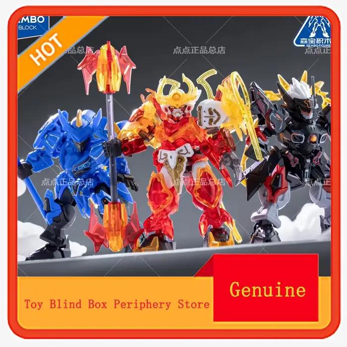 Sembo Block Honor Of Kings Mecha Building Blocks Blind Box Action Figures Sun Wukong Lv Bu Jouets pour garçons Enfants Périphériques de jeu