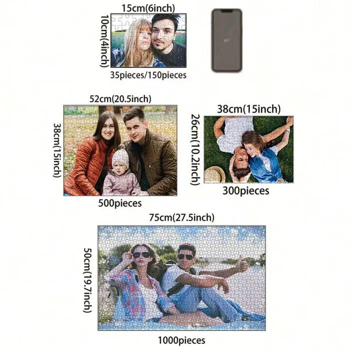 Puzzle photo personnalisé avec photo de selfie