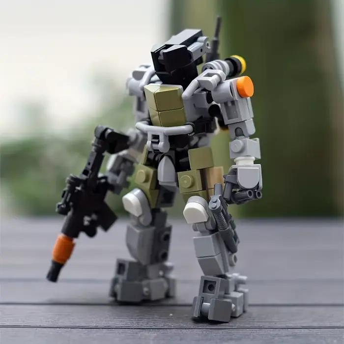 Kit de Construction de Robot MOC Armure Figurine d'Action Modèle de Construction Jouet à Collectionner pour Enfants et Adultes Occasion Spéciale Anniversaire Noël