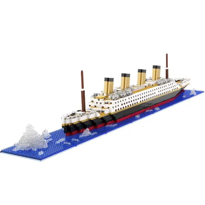 Kit de modèle de brique de soleil de croisière de puzzle de Titanic pour garçon et fille
