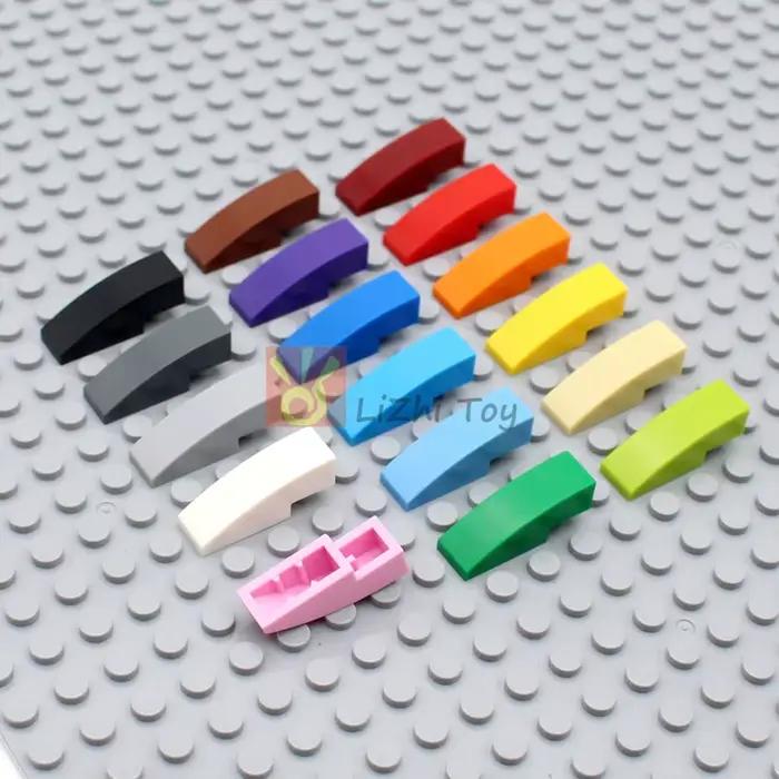 20 pièces MOC Compatible avec l'assemblage de particules 50950 pente incurvée 3x1 blocs de construction briques Puzzle