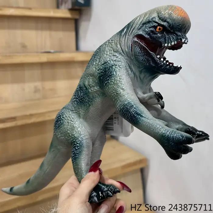 Jouets sonores Dinosaures Distortus Rex Aetonyx Mosasaurus Titanosaurus Spinosaurus Mutadons pour garçons et filles modèles animaux mécaniques caoutchouc souple plastique occidentale animation Blanc Gris Orange Rouge Noir Vert