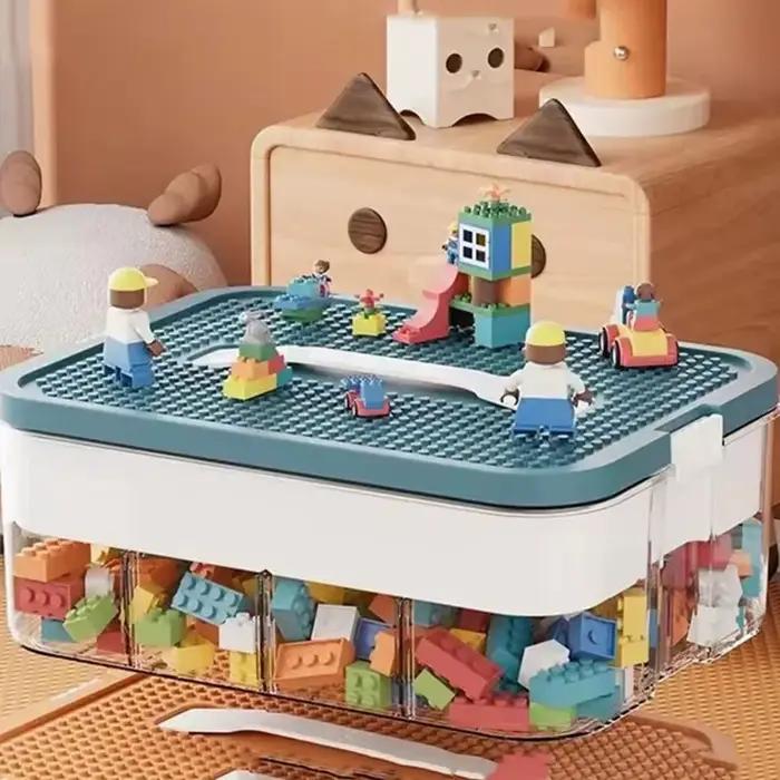 Boîte de rangement de blocs de construction pour enfants
