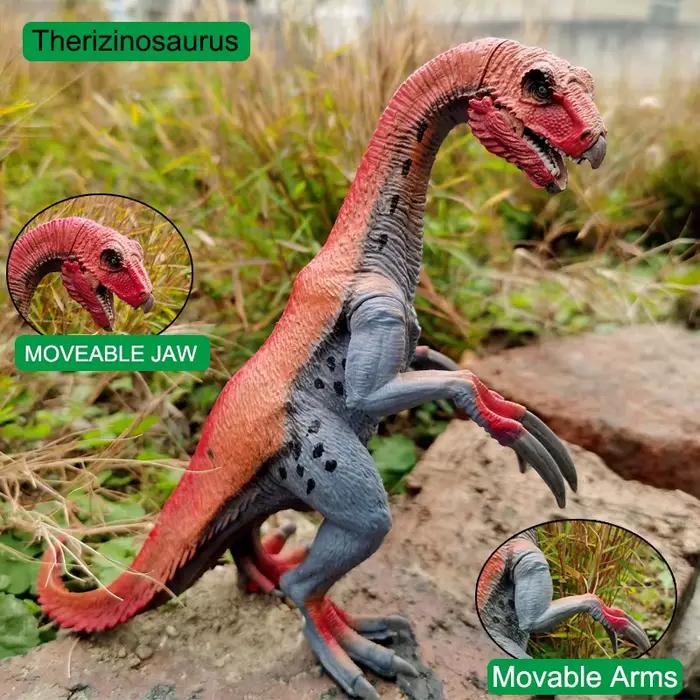 Jouet de dinosaure Therizinosaurus pour enfants, figurine réaliste de dinosaure et figurine animale de dinosaure, éducation et amusante pour cadeau d'anniversaire