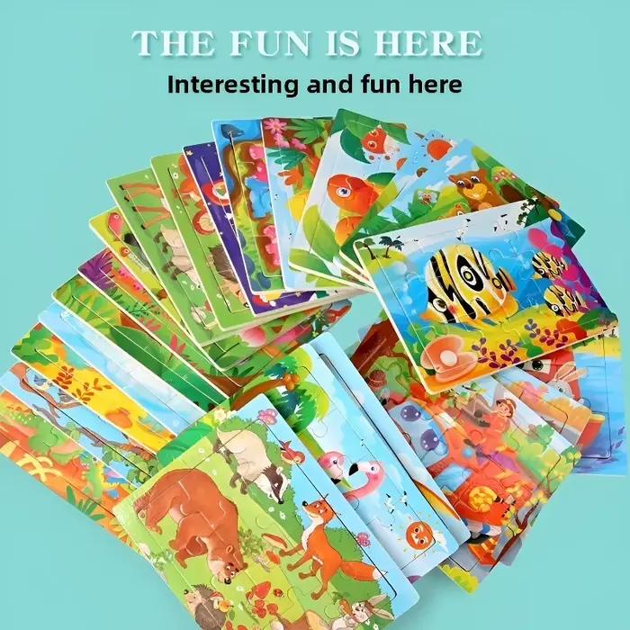 Puzzle 3D en bois Montessori