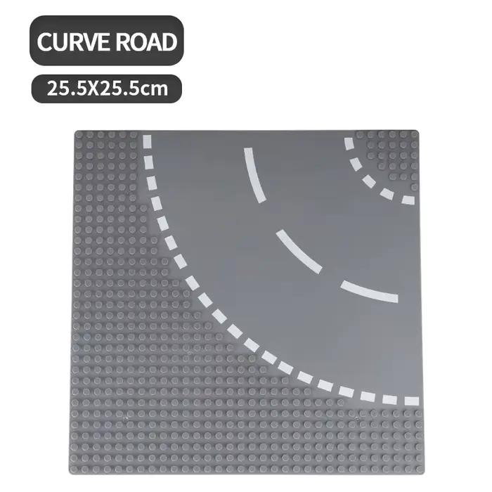 1 pièce Plaque de base routière urbaine 32*32 pour la construction de figurines et de blocs de const