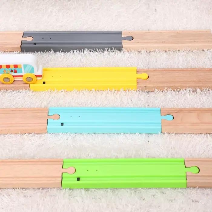 Piste de train sonore interactive chemin de fer en plastique ABS jouets éducatifs ferroviaires pour enfants occasions spéciales anniversaire noel cadeaux de vacances