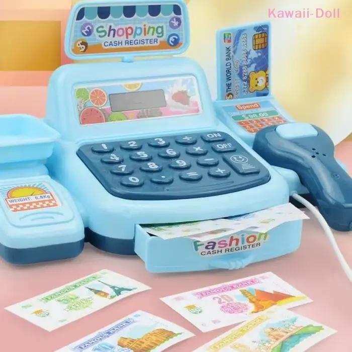 Ensemble de Jouets de Simulation de Caisse de Supermarché avec Effets Lumineux et Sonores Plastique Blanc ou Rouge Pour Enfants Adolescents Occasions Spéciales