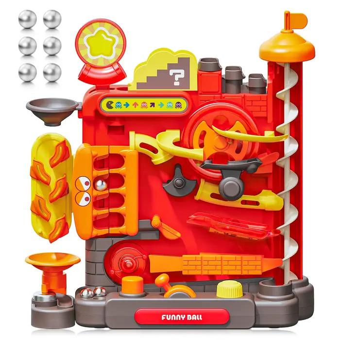 Jeu de piste de billes interactif en plastique pour enfants 3-6 ans 6-12 ans et plus cadeau anniversaire noël éducatif coordination œil-main