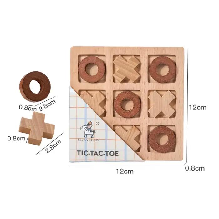 Jeu d'Echecs Montessori en Bois pour Enfant Animaux Nature Transport Cadeau Educatif Pour Occasions Speciales