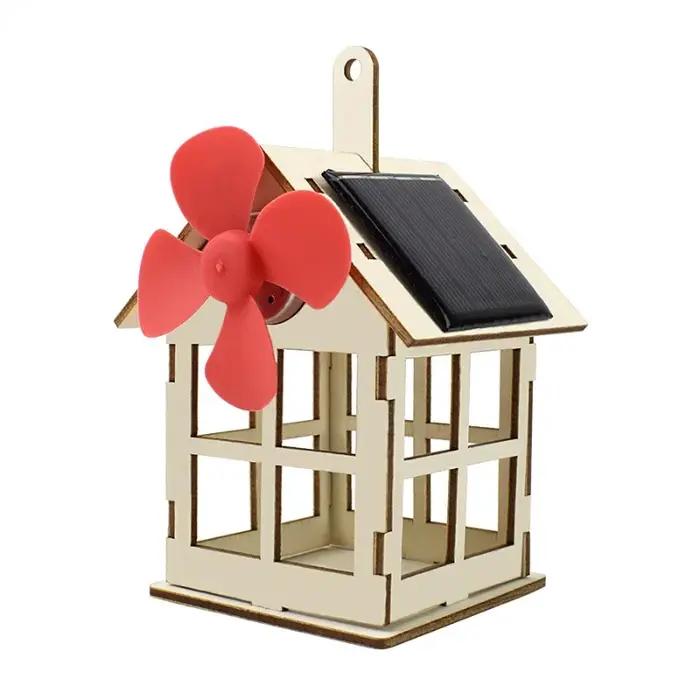 Jouet solaire pour garçon moulin à vent Science bricolage physique Kit éducatif pour enfant modèle 2 en 1 énergie solair