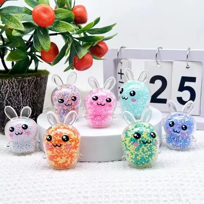 Balles anti-stress en forme de lapin Squishy pour filles et enfants, jouets de détente pour bureau, cadeau idéal pour occasions spéciales