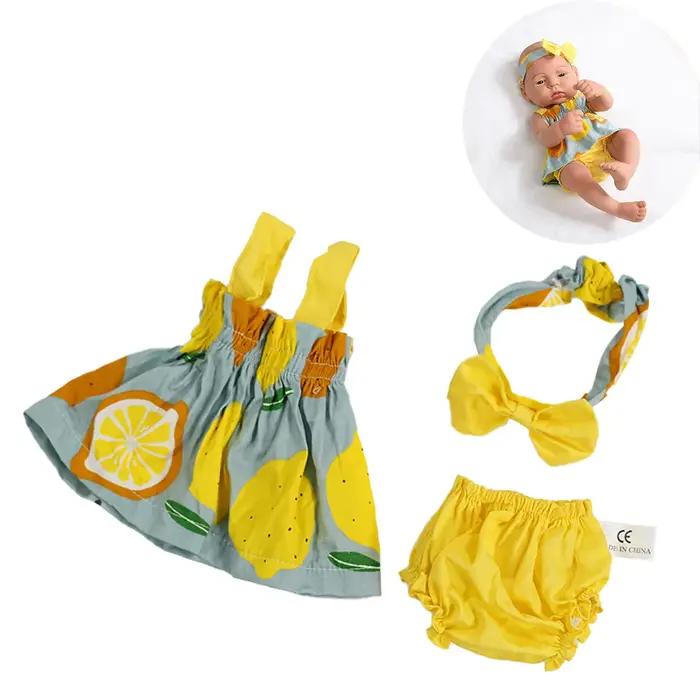 Vêtements de poupée robe combinaison gilet pour 40cm nouveau bébé Reborn