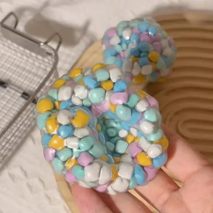 Boule anti-Stress Squishy Dopamine, jouets sensoriels pour adultes et enfants, jouets anti-anxiété,