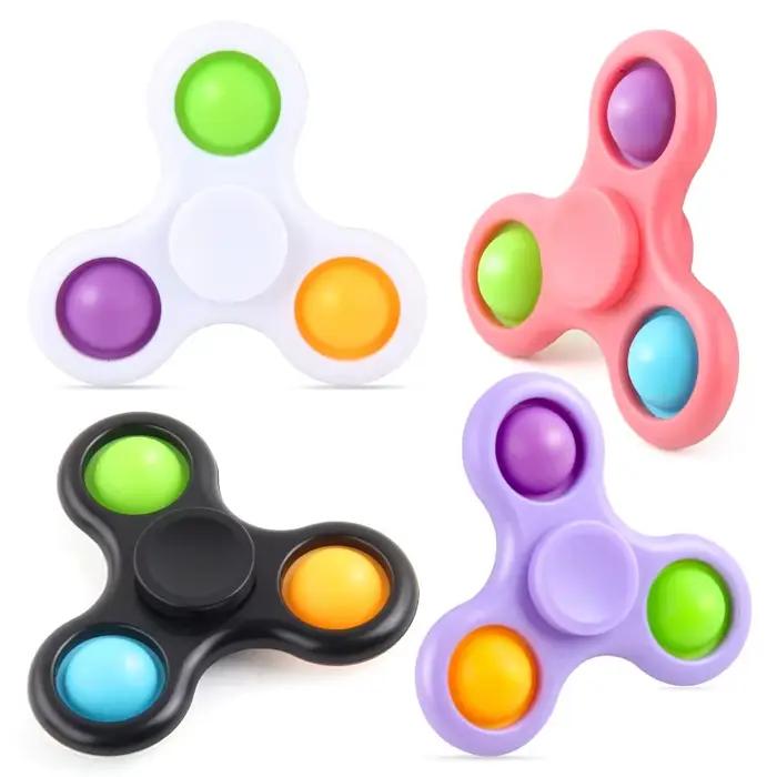 Nouveau Fidget Spinner jouets main doigt multicolore Spnining haut soulagement du Stress décompressi