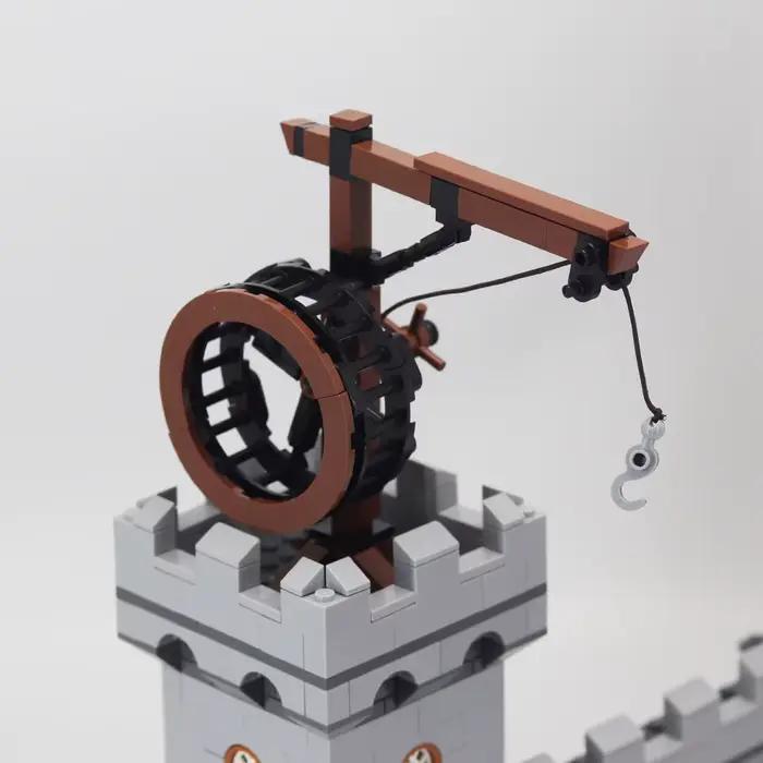Créativité médiévale militaire Architectural outil grue plate-forme accessoires bloc de construction MOC modèle briques à monter soi-même jouets éducatifs