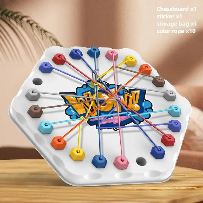 Jeu de société Puzzle avec nœuds en corde pour enfants