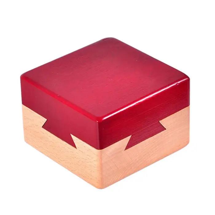 Casse-tête en bois Puzzle Luban défi 3D forme géométrique puzzle 3D pour enfants 3-6 ans occasions spéciales cadeau de naissance anniversaire