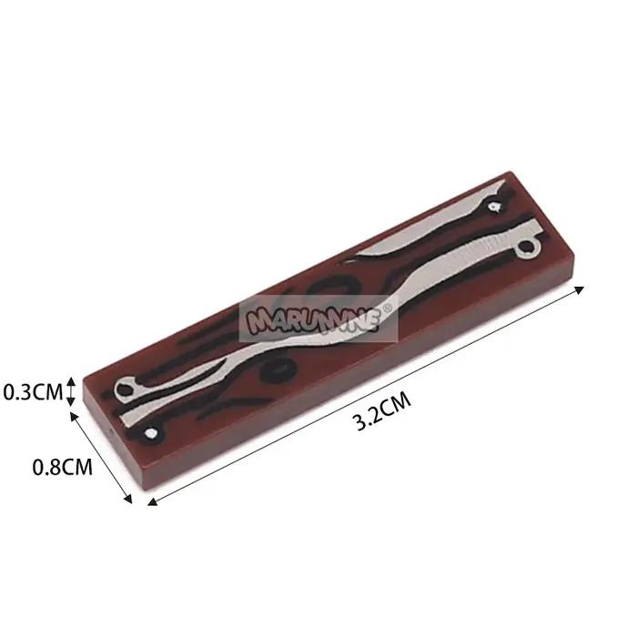 MARUMINE 160 pièces MOC plancher en bois 1x4 blocs de plaque de carrelage panneau classique briques de construction idée