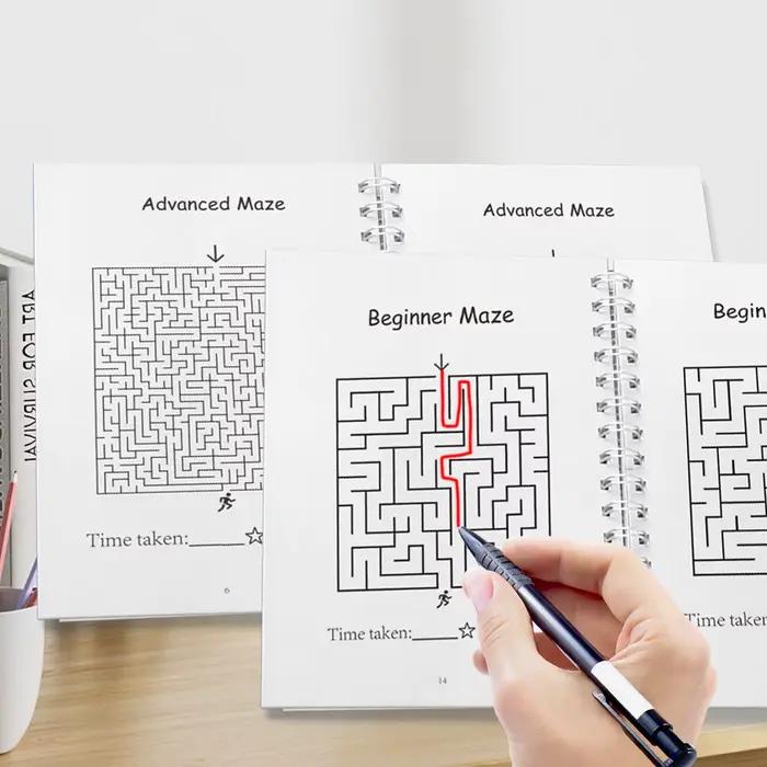 Livre labyrinthe d'aventure pour enfants : maisons puzzle pour les âges de 3 à 6, 6-9, 9-12 et 12+ pour développer les compétences de résolution de problèmes!