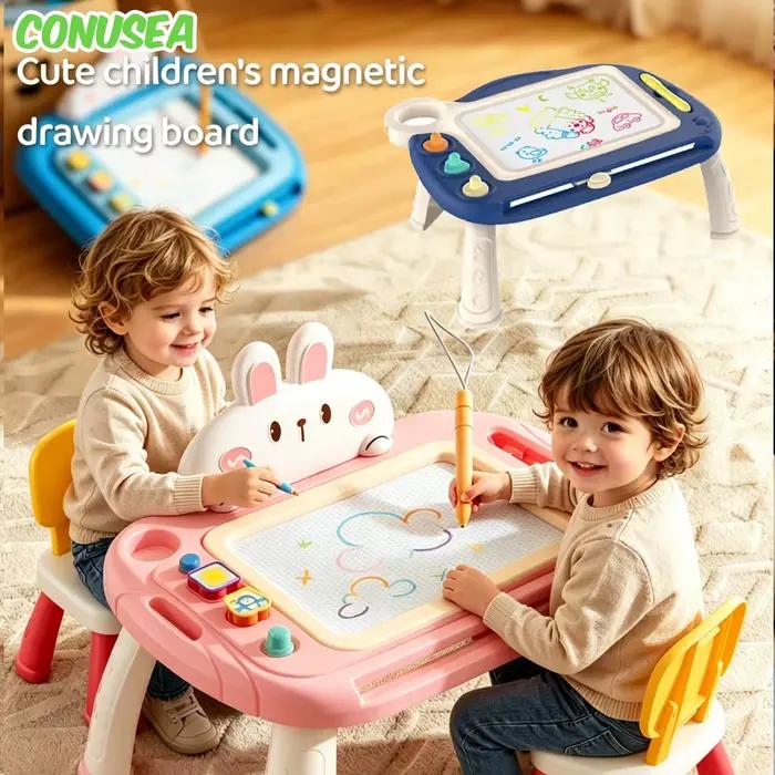 Planche à dessin magnétique pour enfants, Table d'activité pour bébé, tablette d'écriture effaçable, jouets pour enfants de 3 à 5 ans, cadeau