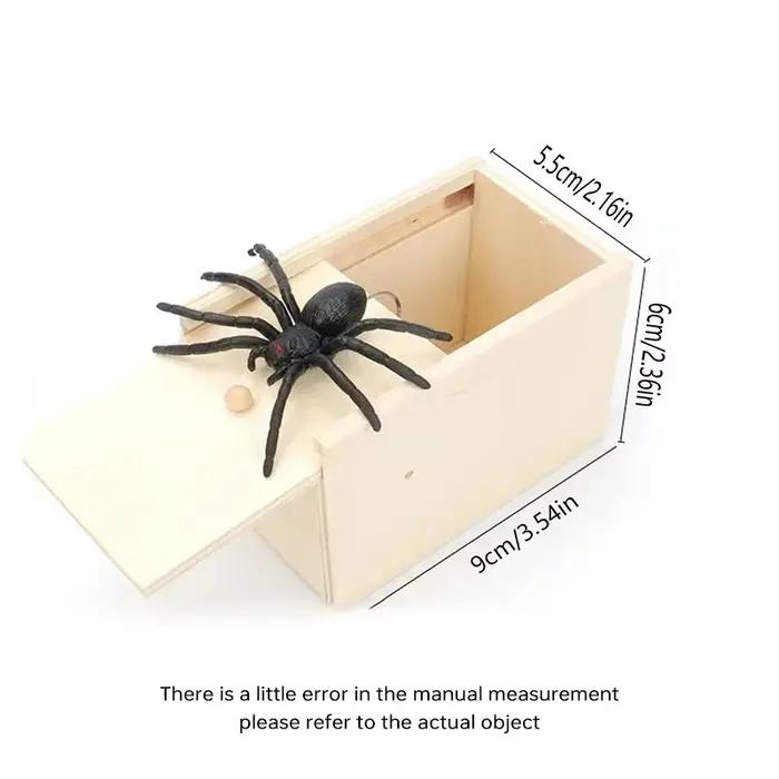Boîte à surprises en bois blanche petite taille cadeau amusant pour blague et gag original lors de soirées anniversaires