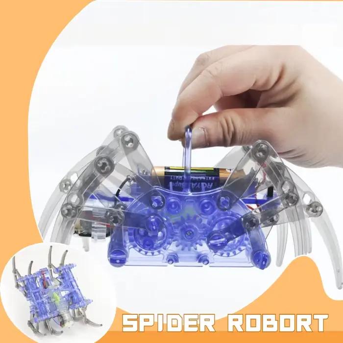 Offre spéciale nouveau Robot électrique araignée jouet bricolage tige éducative robotique assemble Kits pour enfants