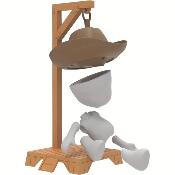 Jeu de société magnétique Cowboy Hangman : Devinez le mot avant que Hank ne tombe – Jeu de voyage avec poupée suspendue
