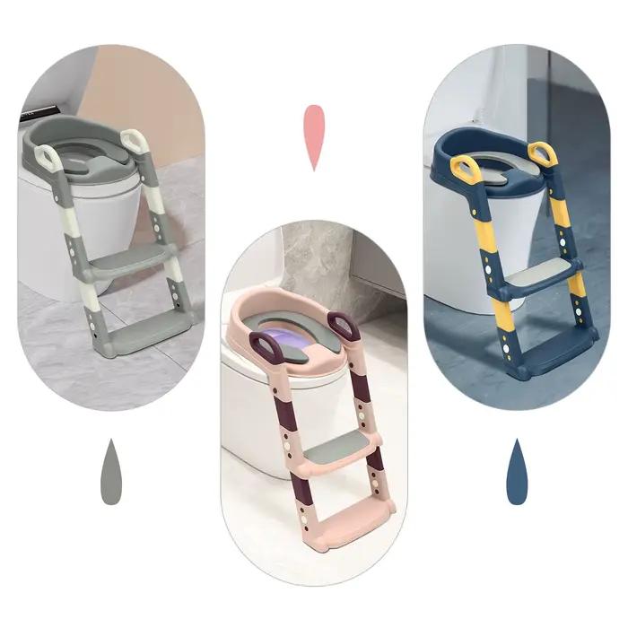 Siège de toilette Portable pour enfants, siège de toilette amélioré avec marche, siège de toilette p