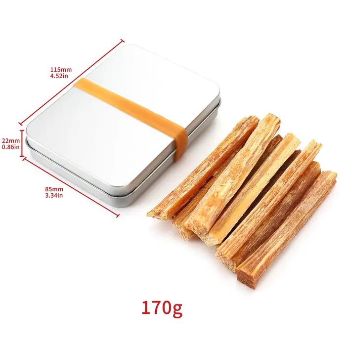 Kit de bâtons de bois de graisse non finis avec boîte découpée à la main pour bricolage artisanal et décoration intérieure occaions spéciales