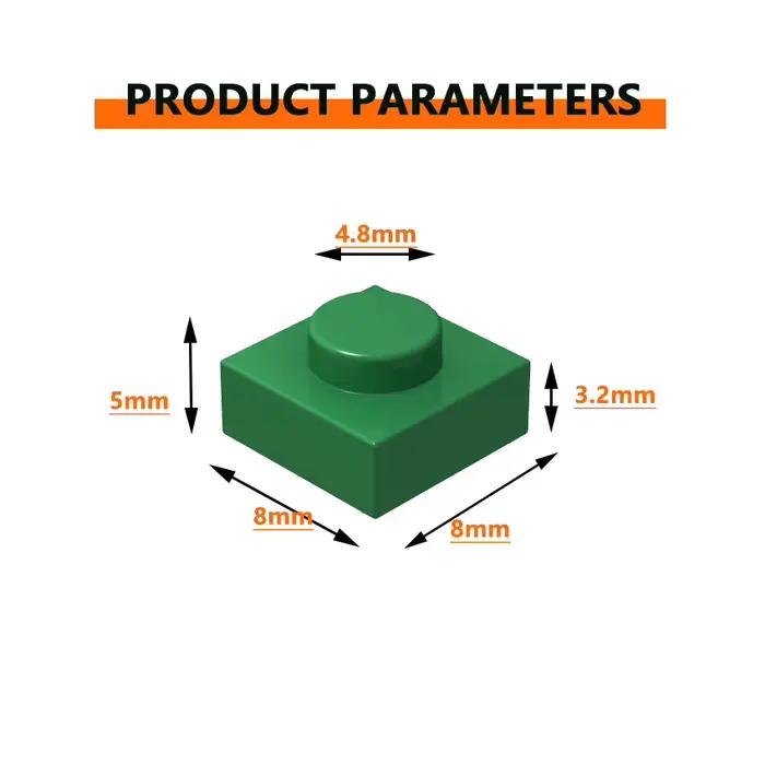 100/300/550 pièces de briques de construction fines 1x1 compatibles avec 3024 pour peinture pixel DI